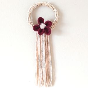 💮Handmade Macrame Flower Wreath💮